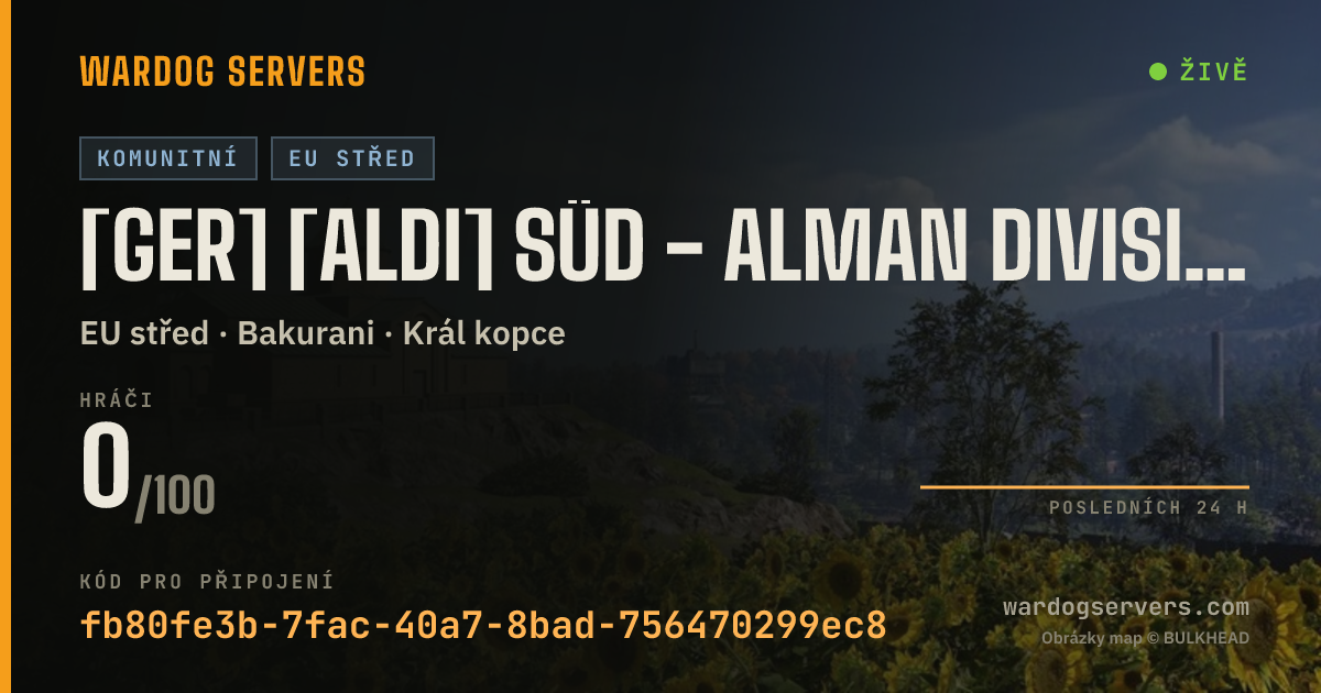 Živý stavový banner serveru [GER] [ALDI] Süd - Alman Division - Aktive Admins.