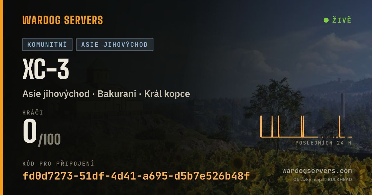 Živý stavový banner serveru XC-3