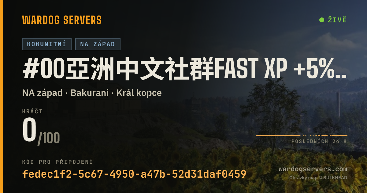 Živý stavový banner serveru #00亞洲中文社群FAST XP +5%$$ | 活管抓掛ActiveAdmin Kill Hacker