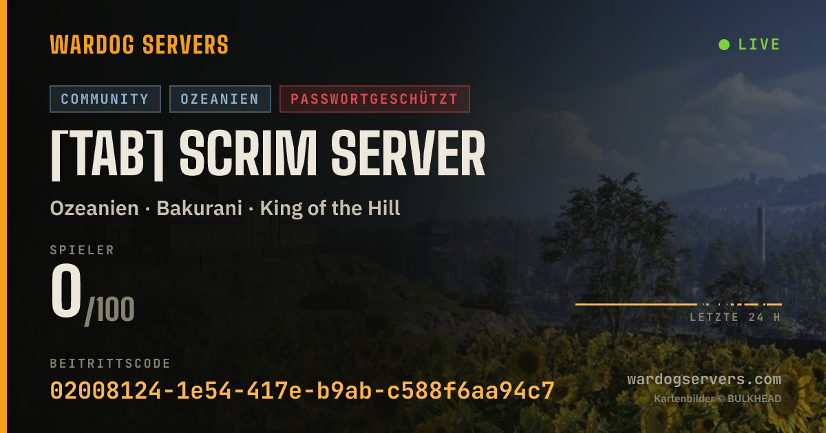 Live-Statusbanner für [TAB] Scrim Server