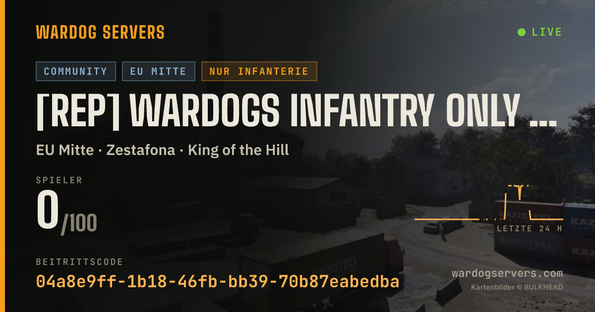 Live-Statusbanner für [REP] Wardogs Infantry Only Server