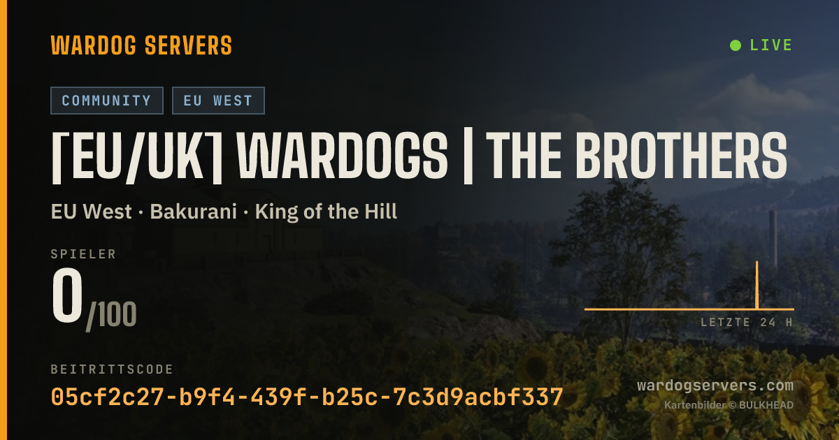 Live-Statusbanner für [EU/UK] Wardogs | The Brothers