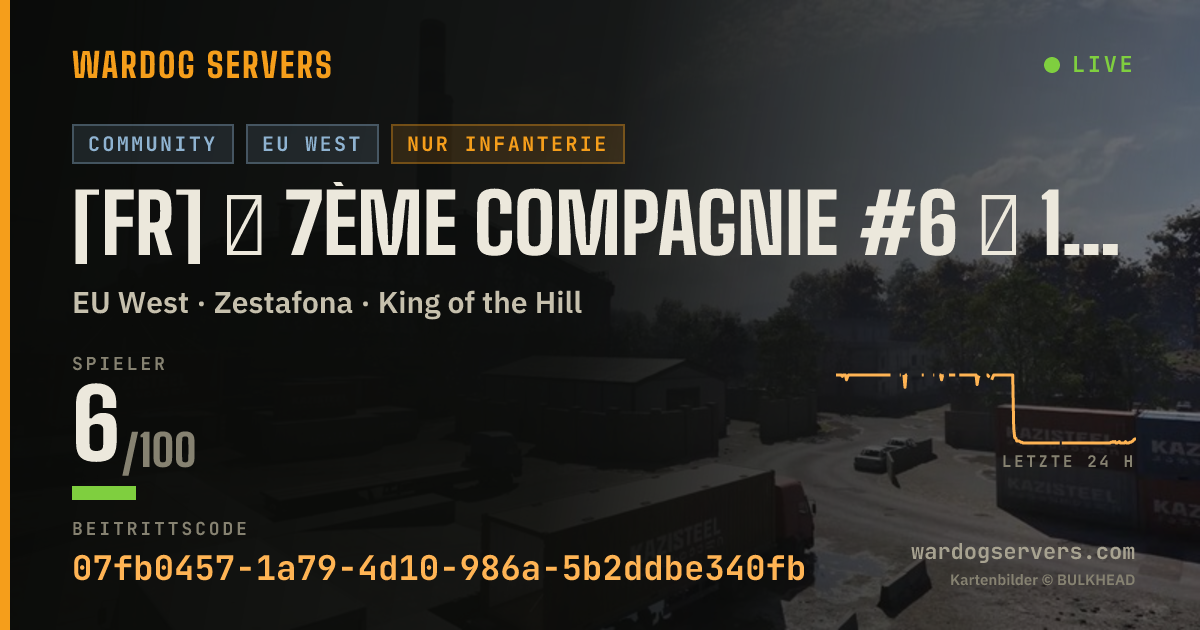 Live-Statusbanner für [FR] ★ 7ème Compagnie #6 ★ 100% FR | Infanterie - discord.gg/7eC