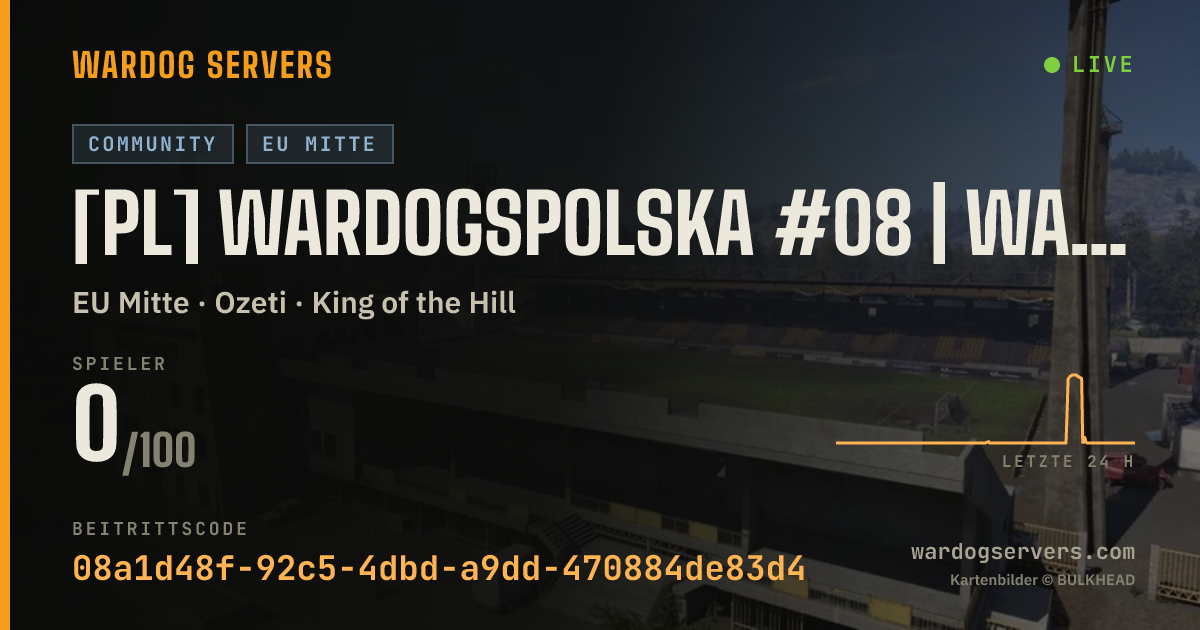 Live-Statusbanner für [PL] WardogsPolska #08 | WARDOGSZONE.PL | RANKING