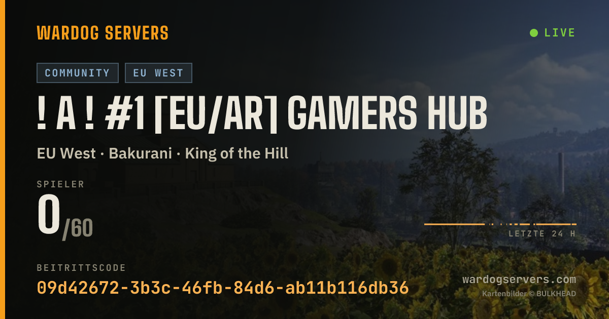 Live-Statusbanner für ! A ! #1 [EU/AR] Gamers Hub
