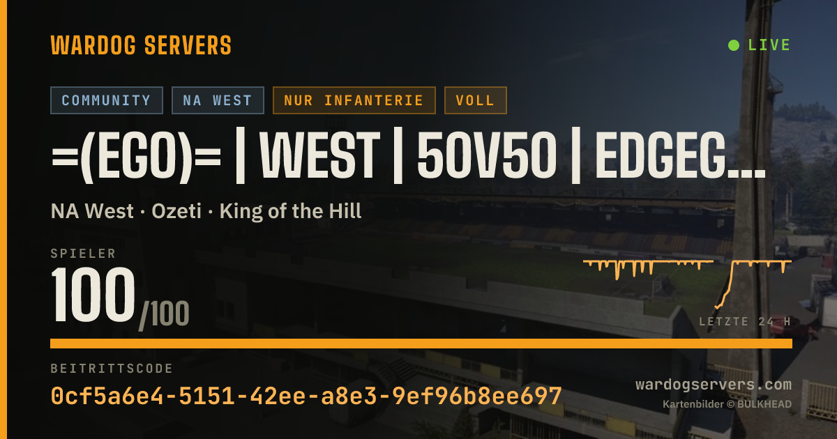 Live-Statusbanner für =(eGO)= | WEST | 50v50 | EdgeGamers.com