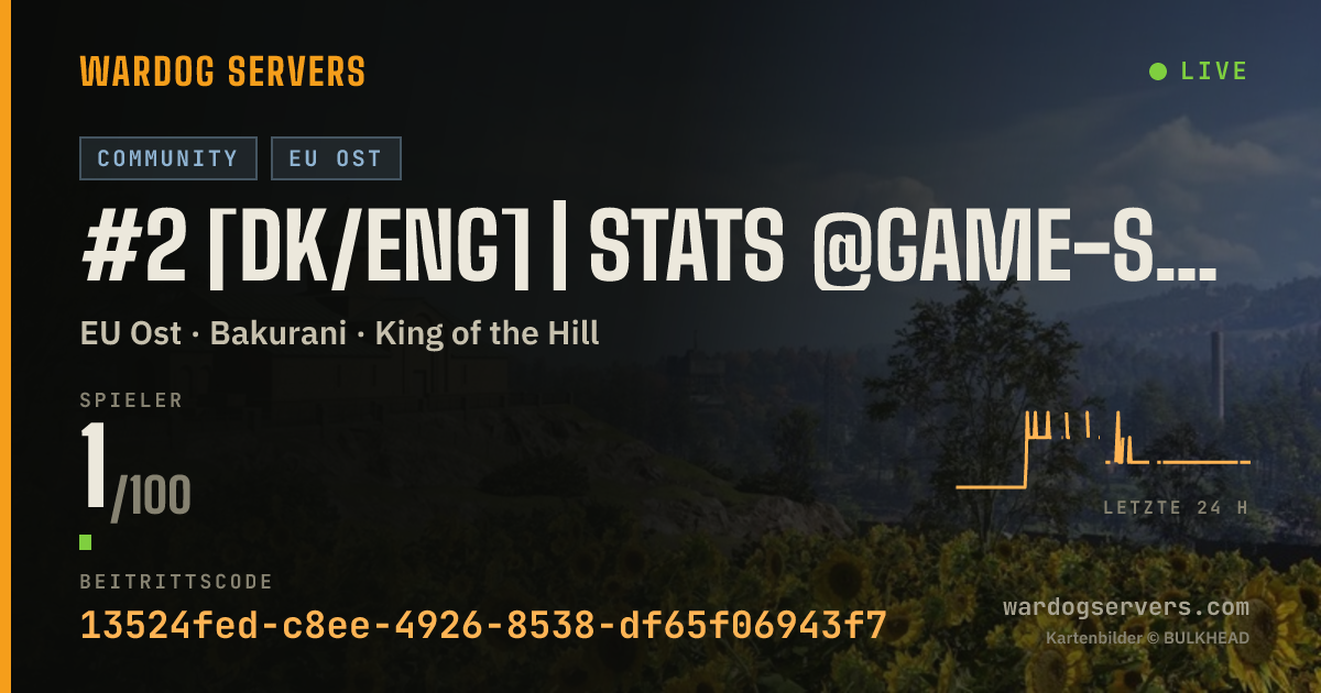 Live-Statusbanner für #2 [DK/ENG] | Stats @Game-Squad.dk | Dansk Community