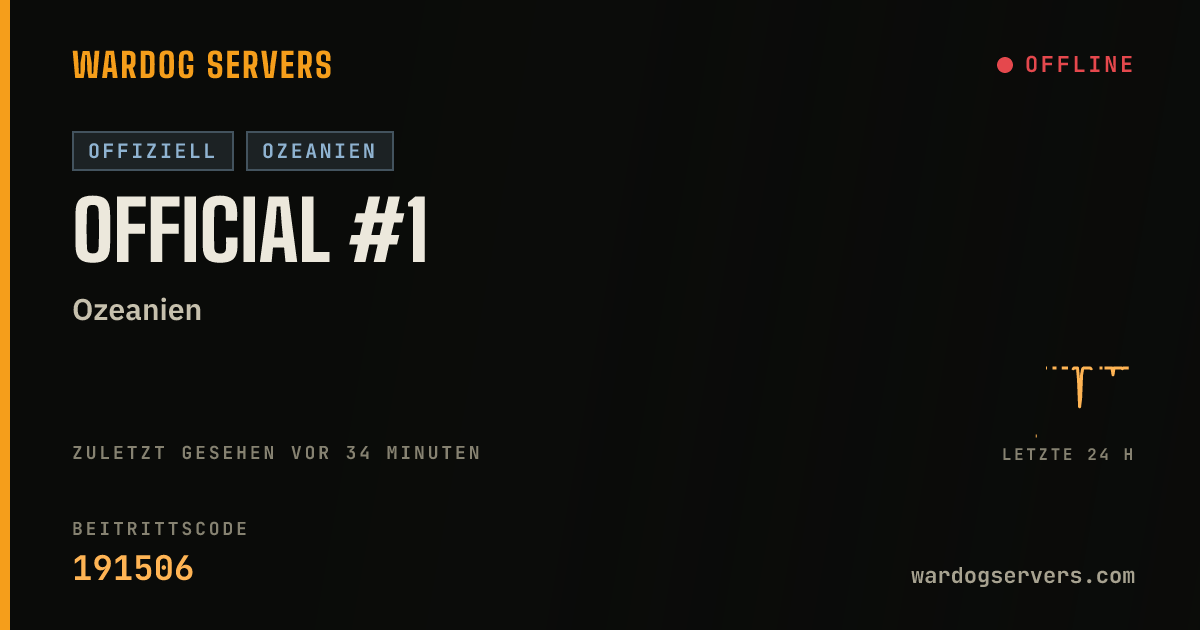 Live-Statusbanner für Official #1