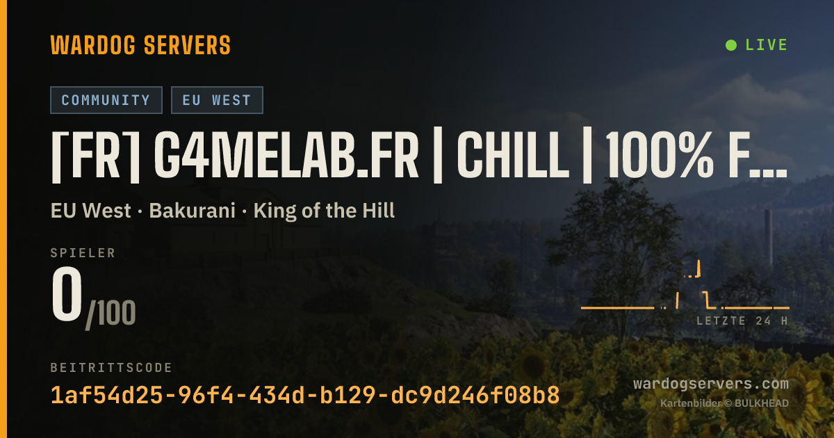 Live-Statusbanner für [FR] G4melab.fr | Chill | 100% FR | discord.gg/waYmJgtCsV