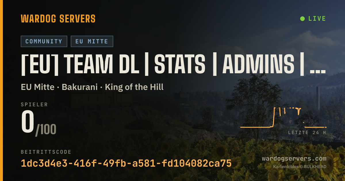 Live-Statusbanner für [EU] TEAM DL | STATS | ADMINS | SERVEURS.TEAMDL.FR
