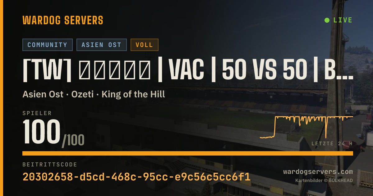 Live-Statusbanner für [TW] 黑貓特戰隊 | VAC | 50 vs 50 | BlackCat