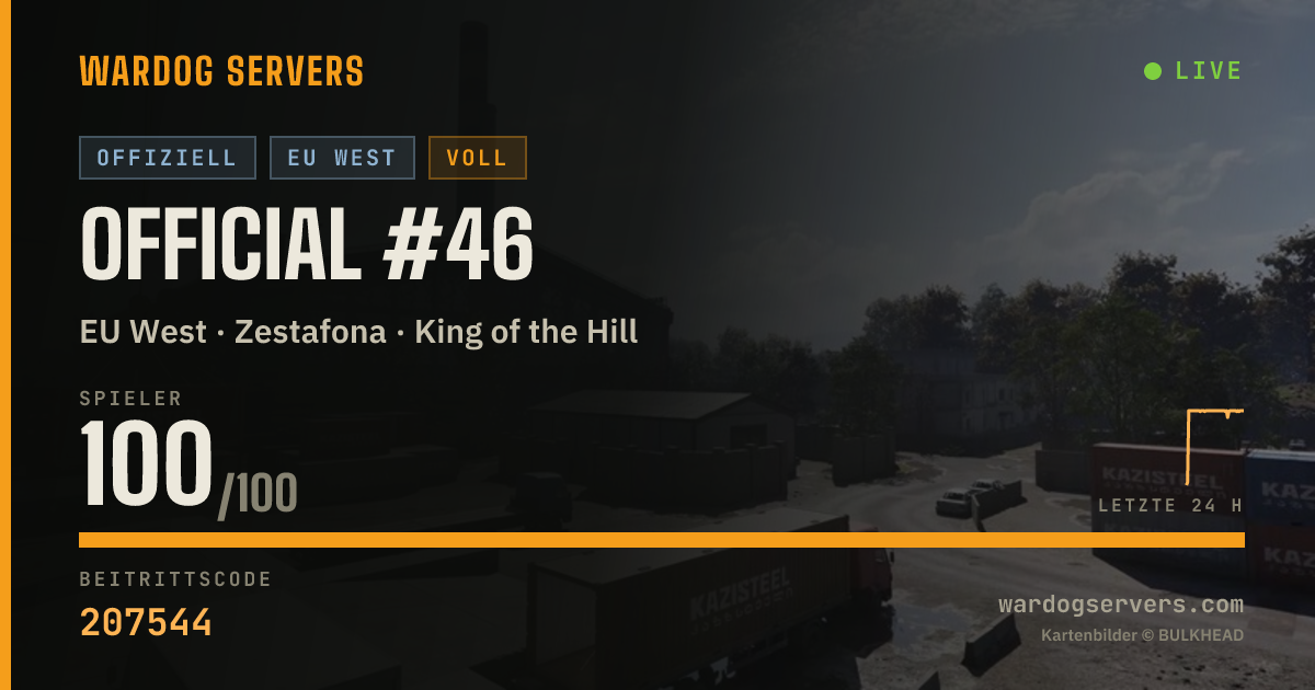 Live-Statusbanner für Official #46