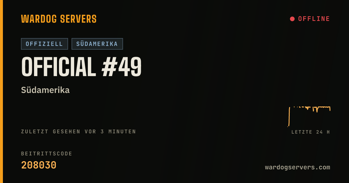Live-Statusbanner für Official #49