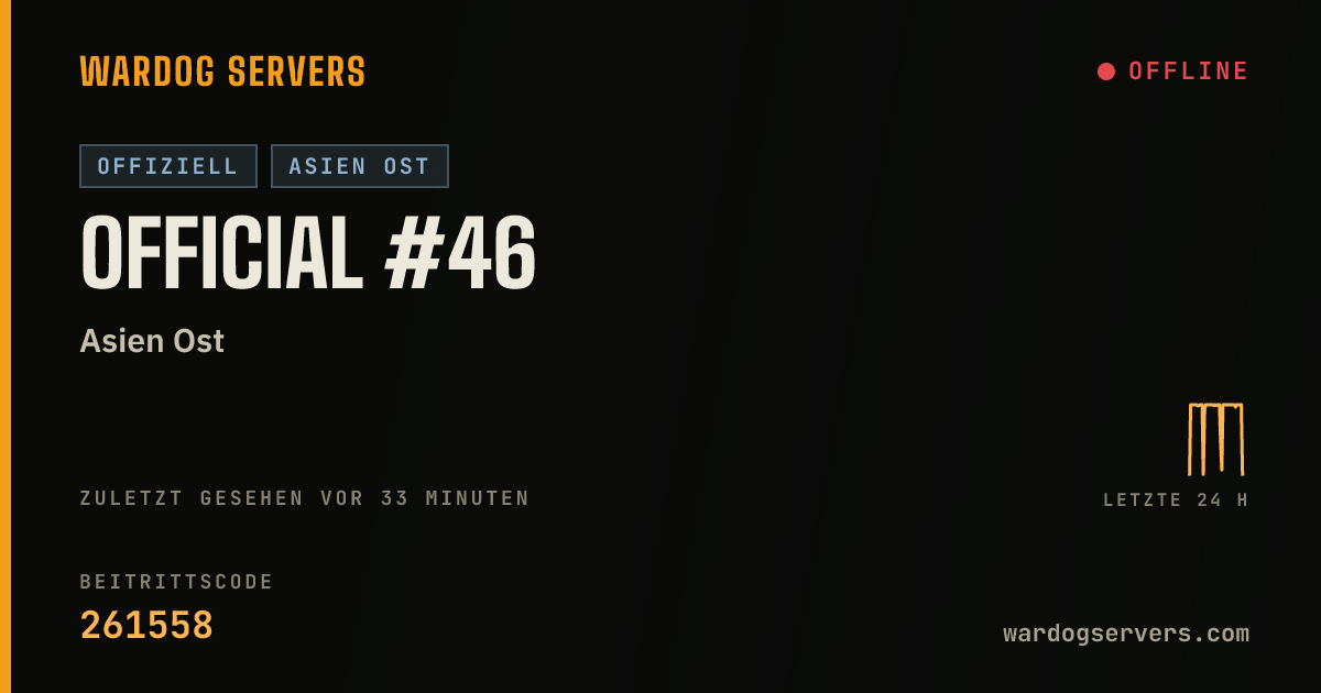 Live-Statusbanner für Official #46