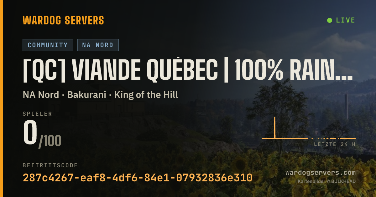 Live-Statusbanner für [QC] VIANDE QUÉBEC | 100% RAIN | VIANDEQUEBEC.CA