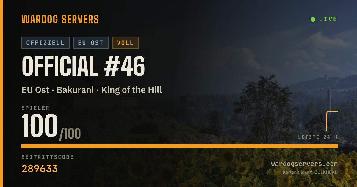 Live-Statusbanner für Official #46