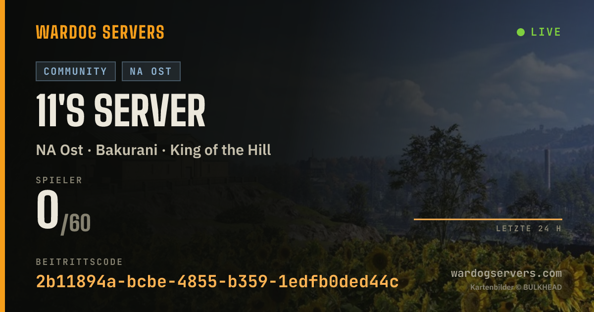Live-Statusbanner für 11's server