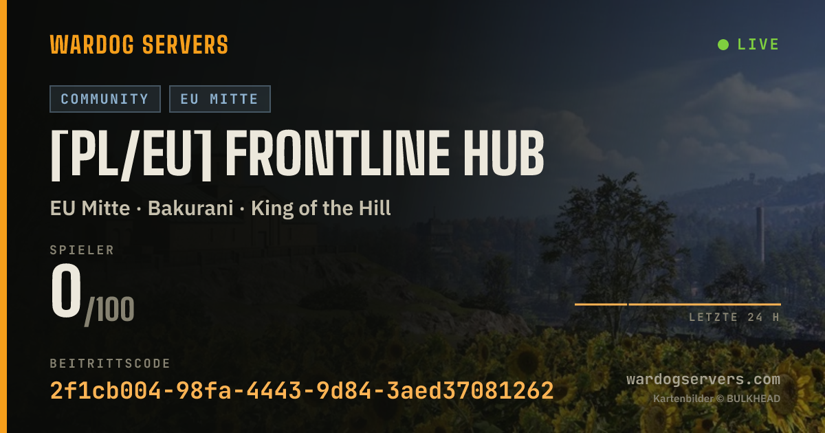 Live-Statusbanner für [PL/EU] FRONTLINE HUB