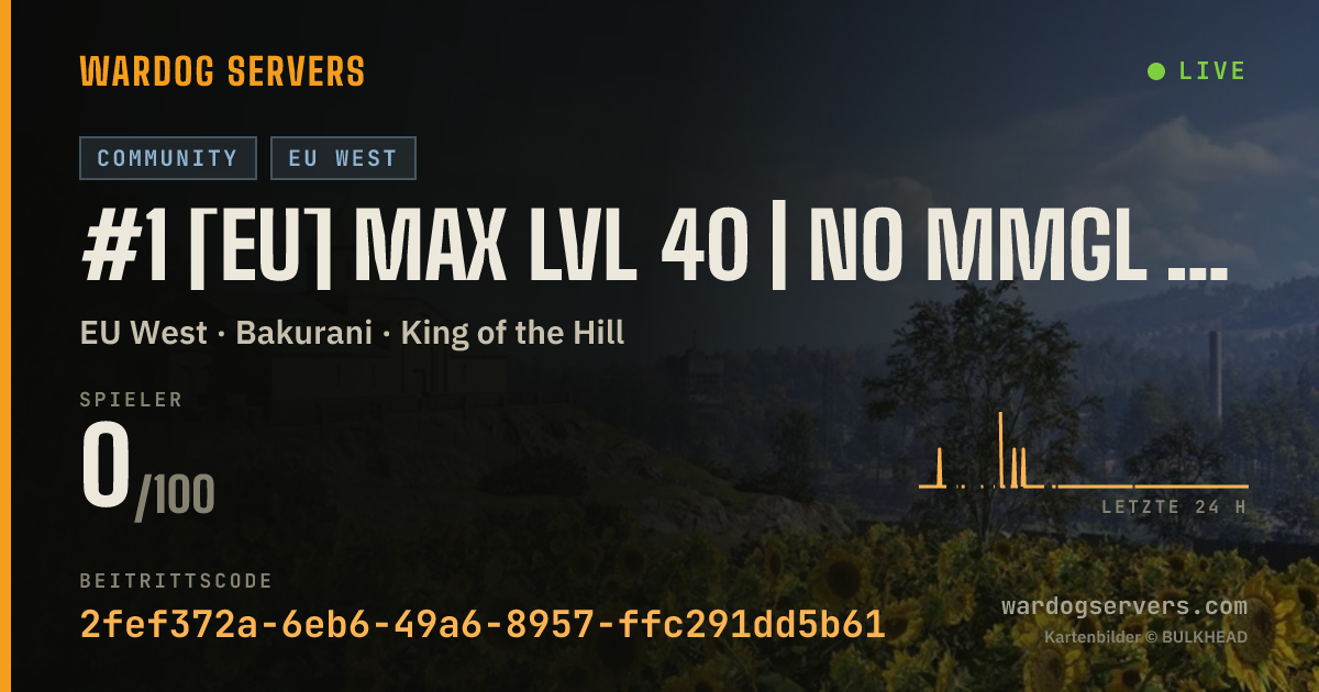Live-Statusbanner für #1 [EU] MAX LVL 40 | NO MMGL | INF ⇄ Vanilla | joinsnf.com