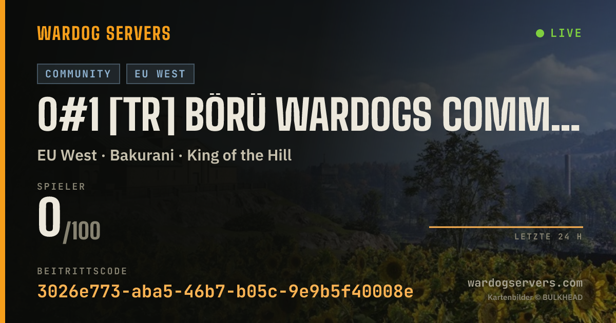 Live-Statusbanner für 0#1 [TR] Börü Wardogs Community discord.gg/wdtk