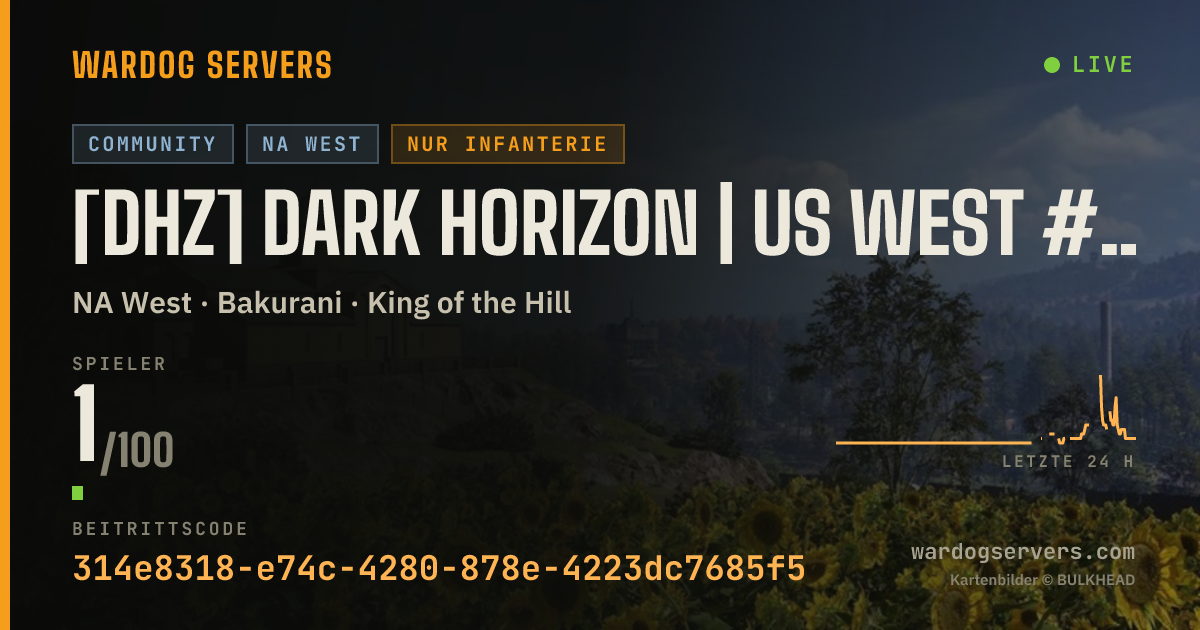 Live-Statusbanner für [DHZ] DARK HORIZON | US WEST #1 | DARKHORIZON.GG