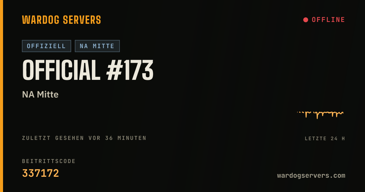 Live-Statusbanner für Official #173