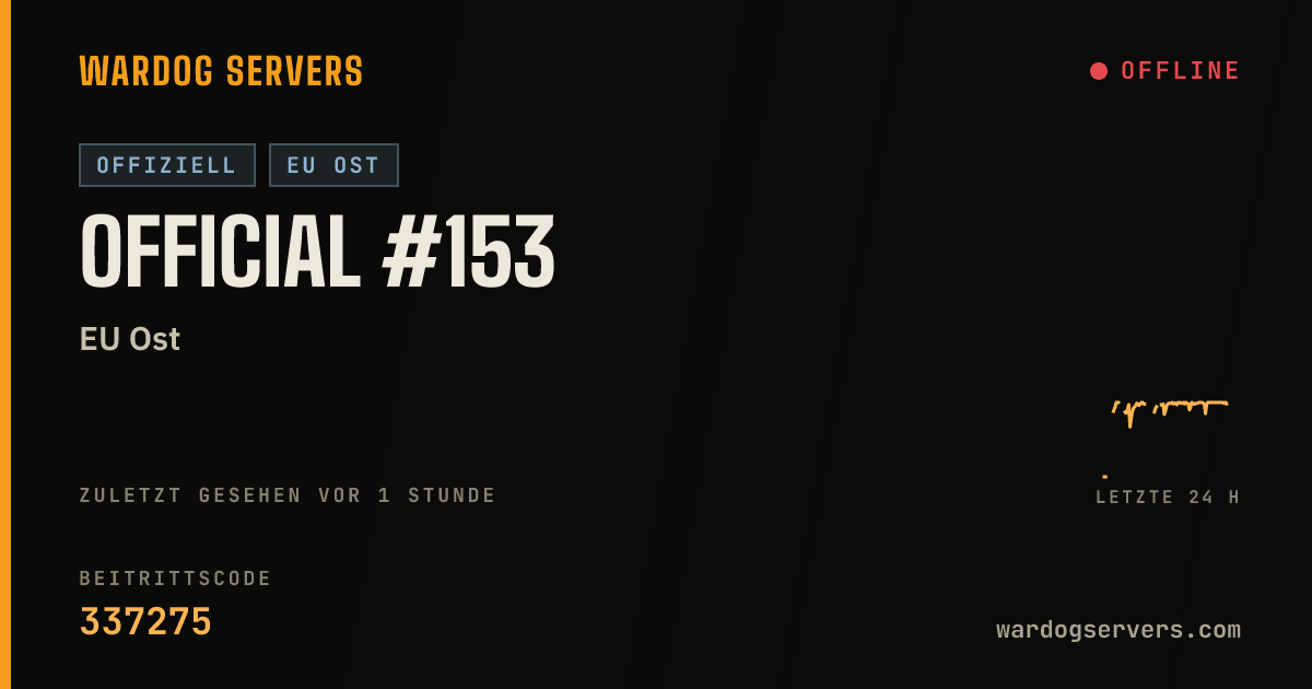 Live-Statusbanner für Official #153