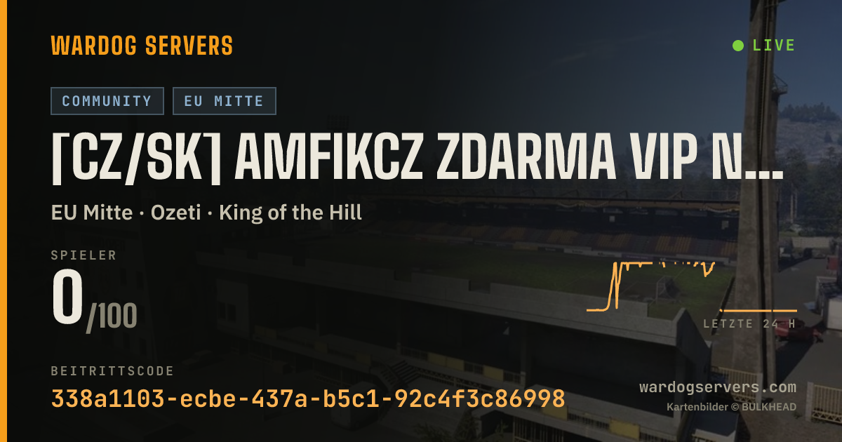Live-Statusbanner für [CZ/SK] AmfikCZ ZDARMA VIP NA | kick.com/amfikcz → !stats