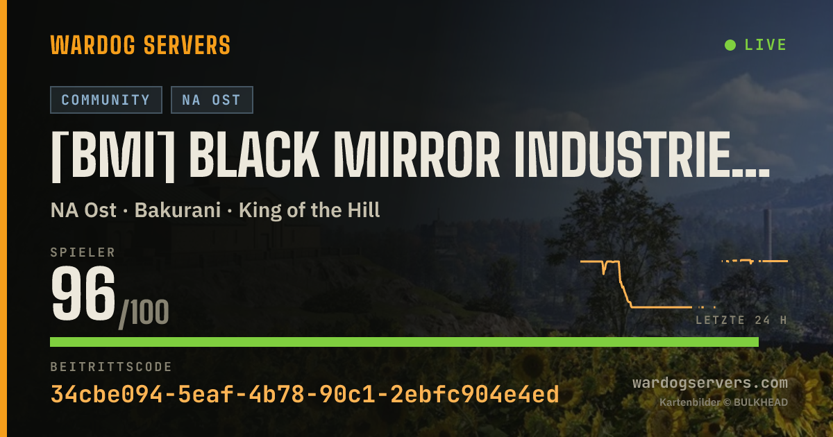Live-Statusbanner für [BMI] Black Mirror Industries | discord.gg/QtTW5EKc8