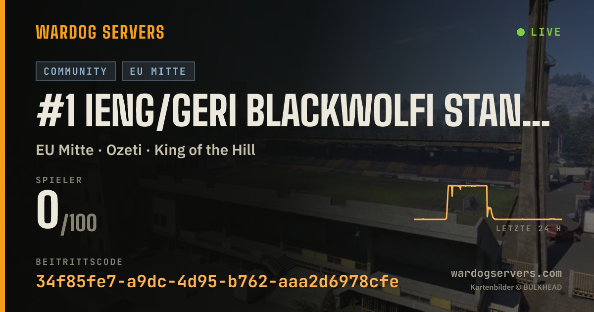 Live-Statusbanner für #1 IENG/GERI BLACKWOLFI STANDARD I+5%cash I LOW PING I