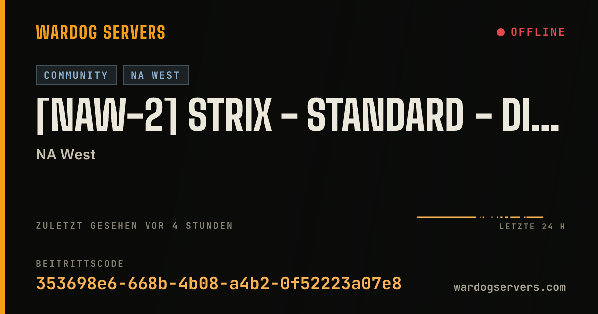 Live-Statusbanner für [NAW-2] Strix - Standard - discord.gg/strixgg
