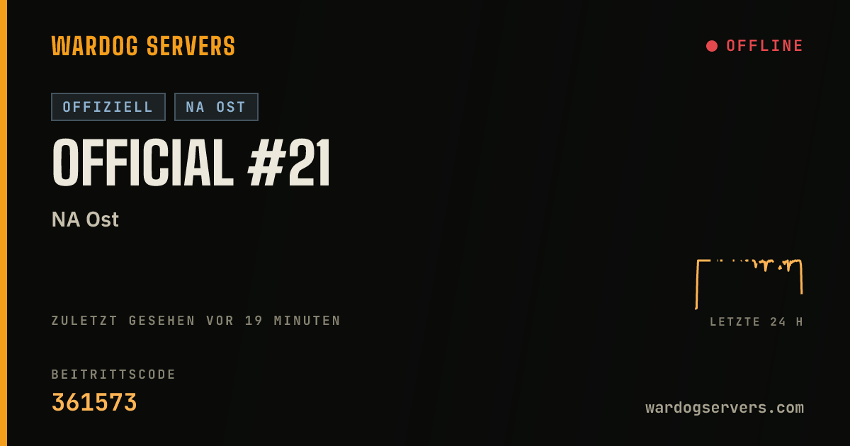 Live-Statusbanner für Official #21