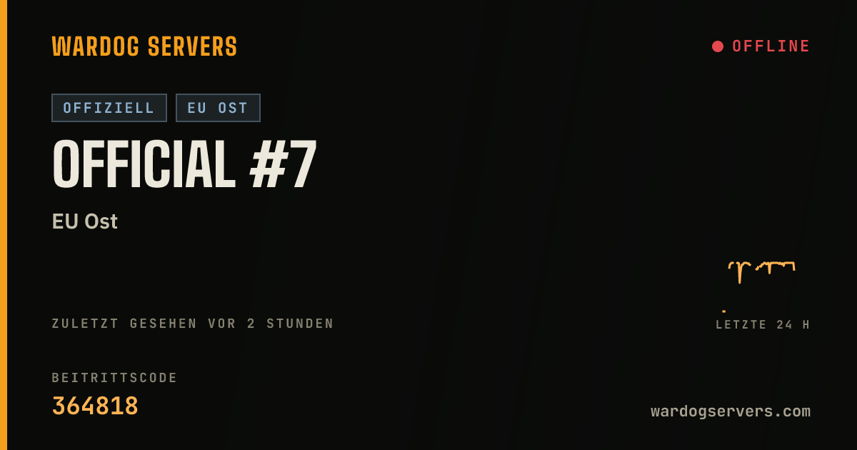 Live-Statusbanner für Official #7