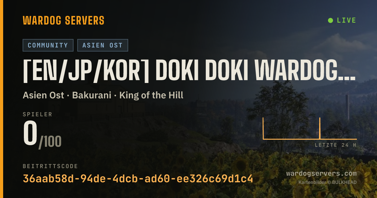 Live-Statusbanner für [EN/JP/KOR] Doki Doki Wardogs - discord.gg/dokidogs