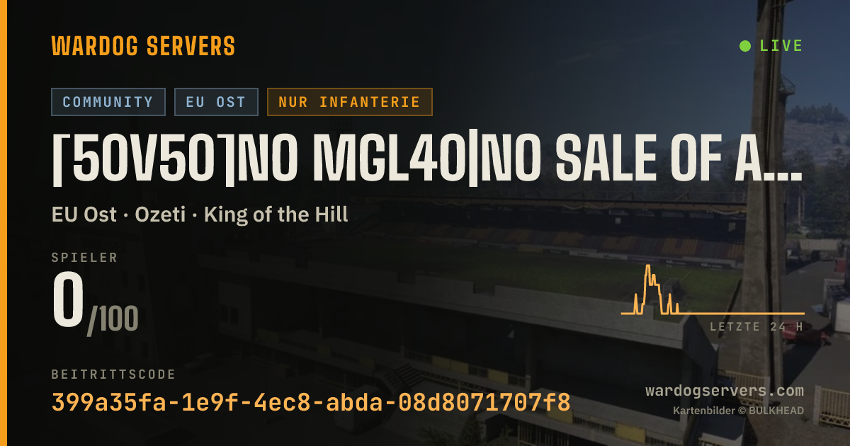 Live-Statusbanner für [50v50]NO MGL40|NO SALE OF AMR50&IR[CSisBS]