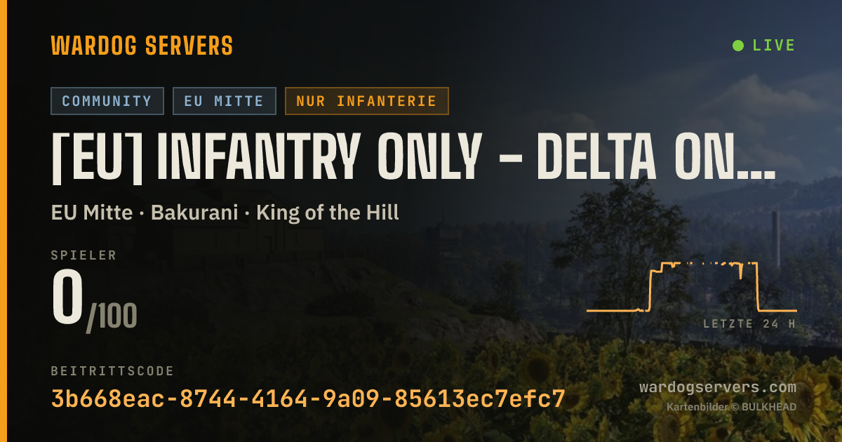 Live-Statusbanner für [EU] Infantry Only - Delta One | www.delta-one.org