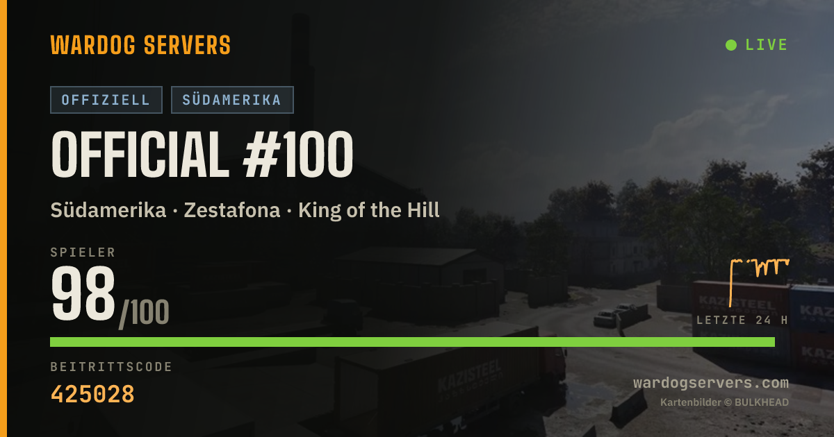 Live-Statusbanner für Official #100
