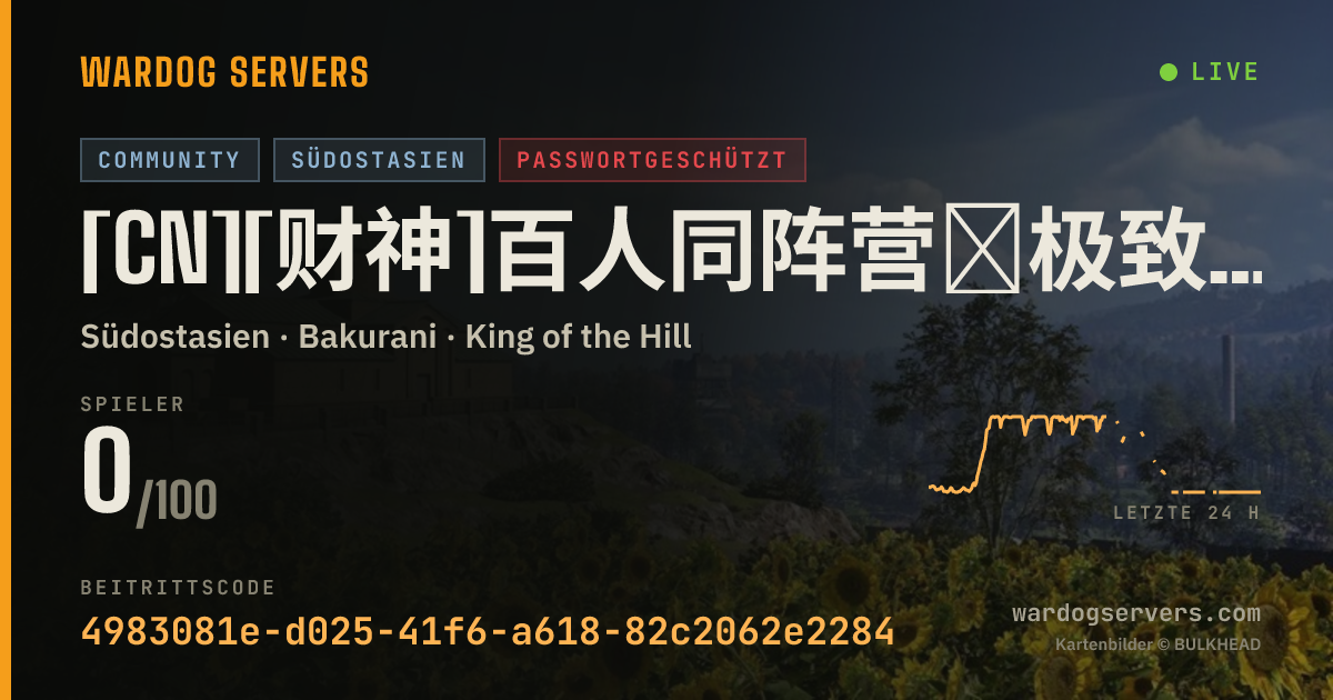 Live-Statusbanner für [CN][财神]百人同阵营∣极致打灰稳定赚钱∣密码Q群1107567443