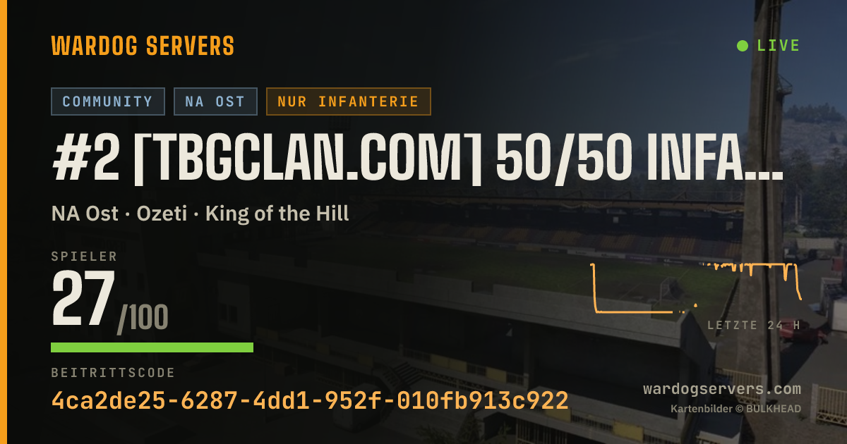 Live-Statusbanner für #2 [TBGclan.com] 50/50 INFANTRY- NOGL | BOOSTED $
