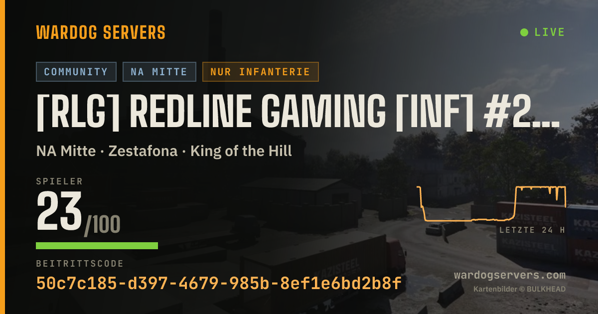Live-Statusbanner für [RLG] Redline Gaming [INF] #2 - discord.gg/redlinegaming