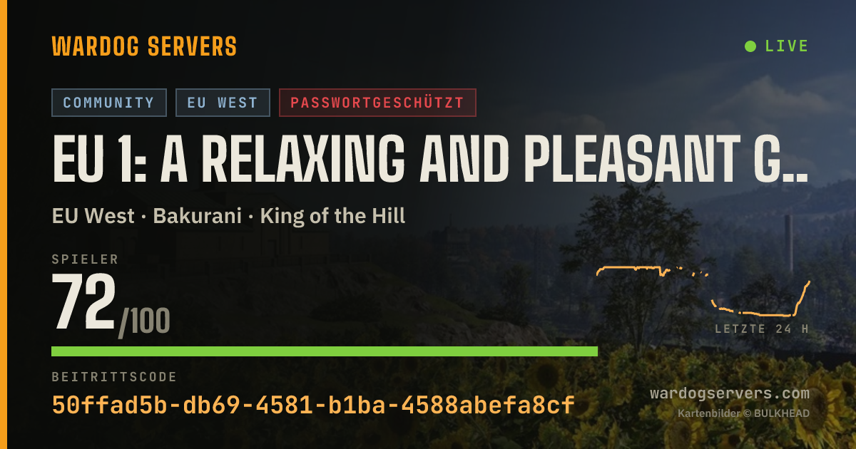 Live-Statusbanner für EU 1: A Relaxing and Pleasant Game