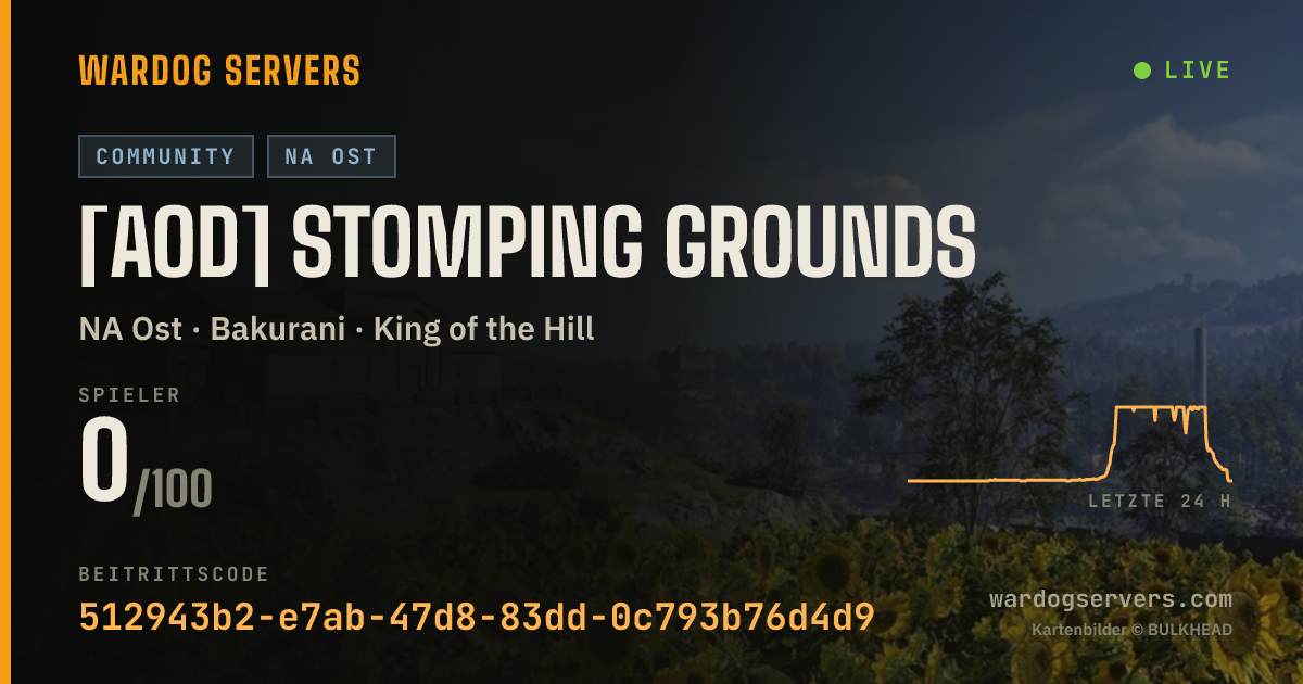 Live-Statusbanner für [AOD] Stomping Grounds