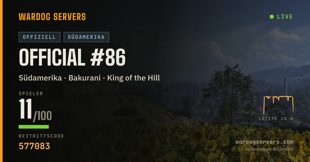 Live-Statusbanner für Official #86