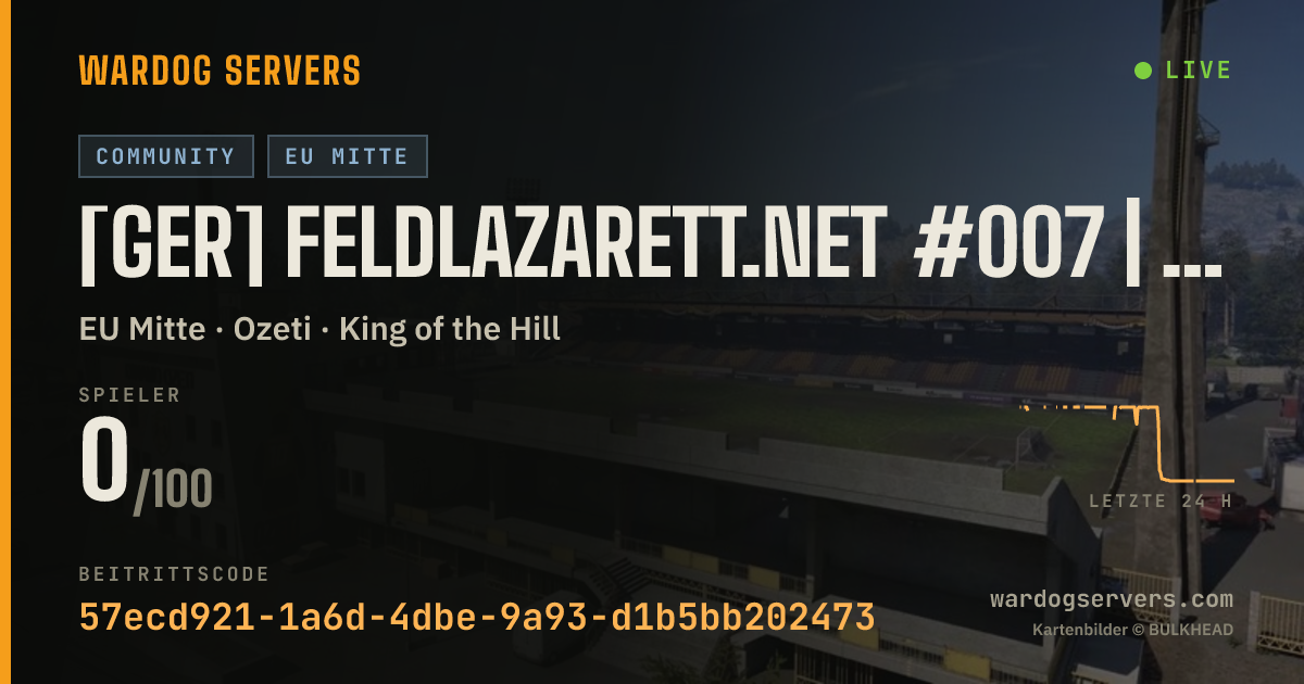 Live-Statusbanner für [GER] Feldlazarett.net #007 | 0-0-0