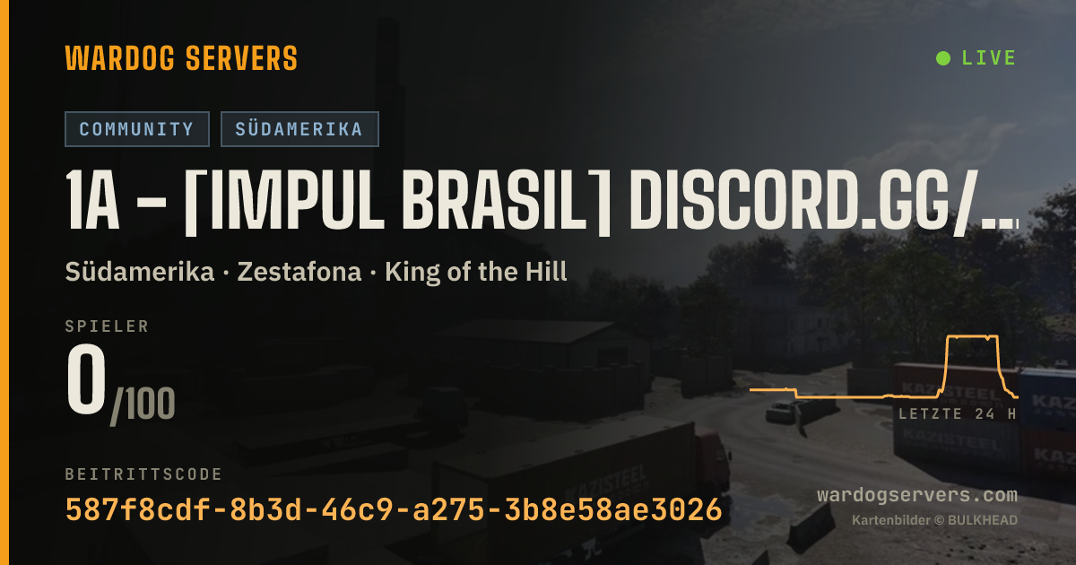 Live-Statusbanner für 1A - [IMPUL BRASIL] discord.gg/impul #AUTOVIP