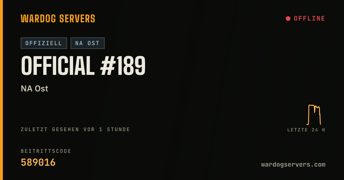 Live-Statusbanner für Official #189
