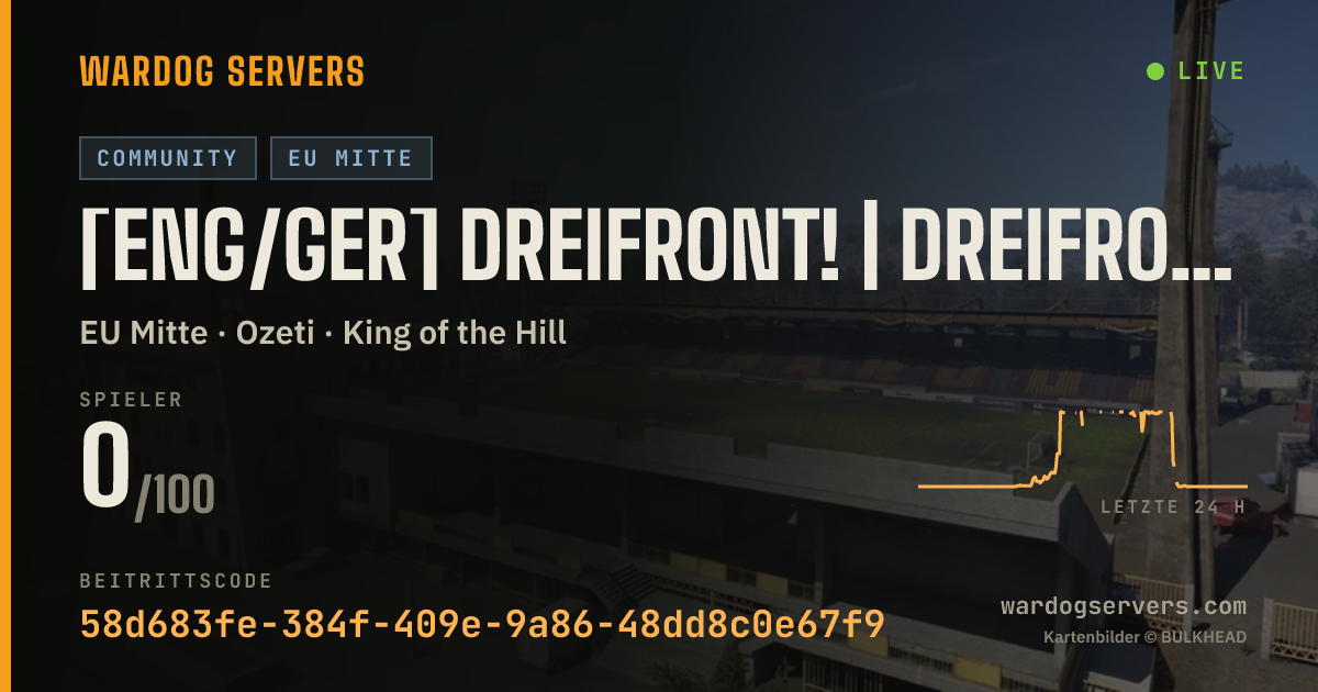 Live-Statusbanner für [ENG/GER] DREIFRONT! | dreifront.de/discord