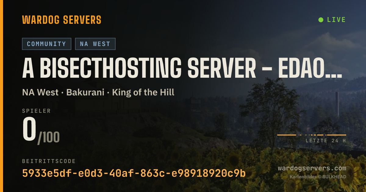 Live-Statusbanner für A BisectHosting Server - eda0acd6