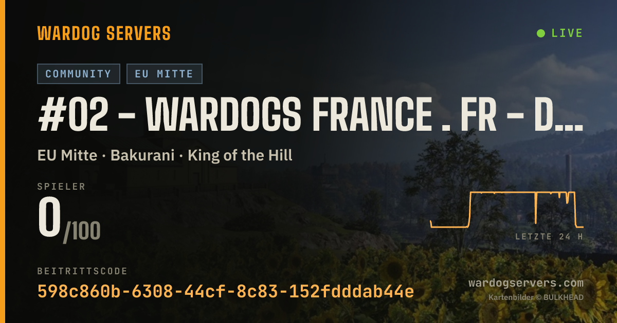 Live-Statusbanner für #02 - WARDOGS FRANCE . FR - discord.gg/wardogsfr
