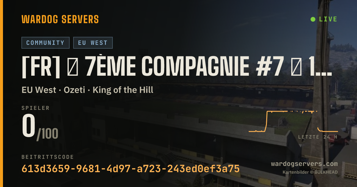 Live-Statusbanner für [FR] ★ 7ème Compagnie #7 ★ 100% FR - discord.gg/7eCie